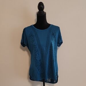 Blue Lace Top